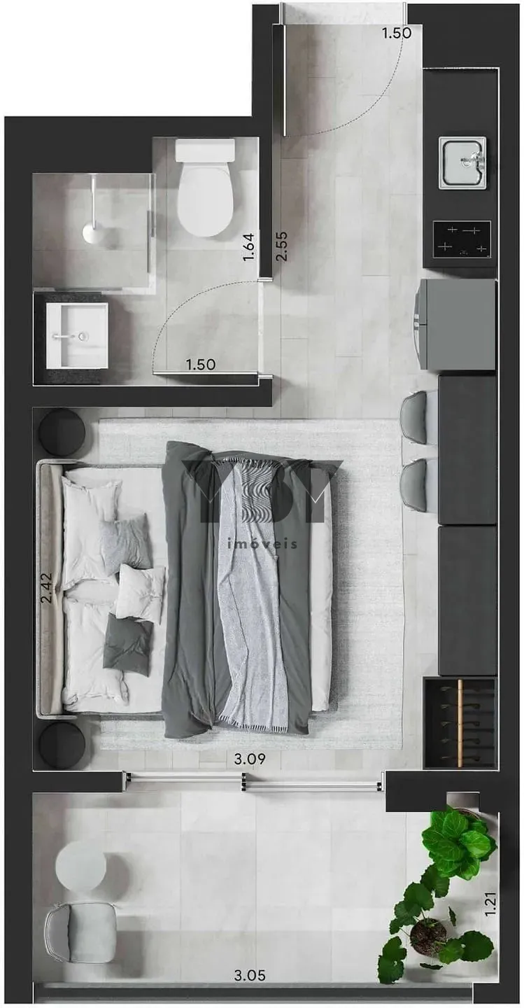 Apartamento, 2 quartos, 36 m² - Foto 26