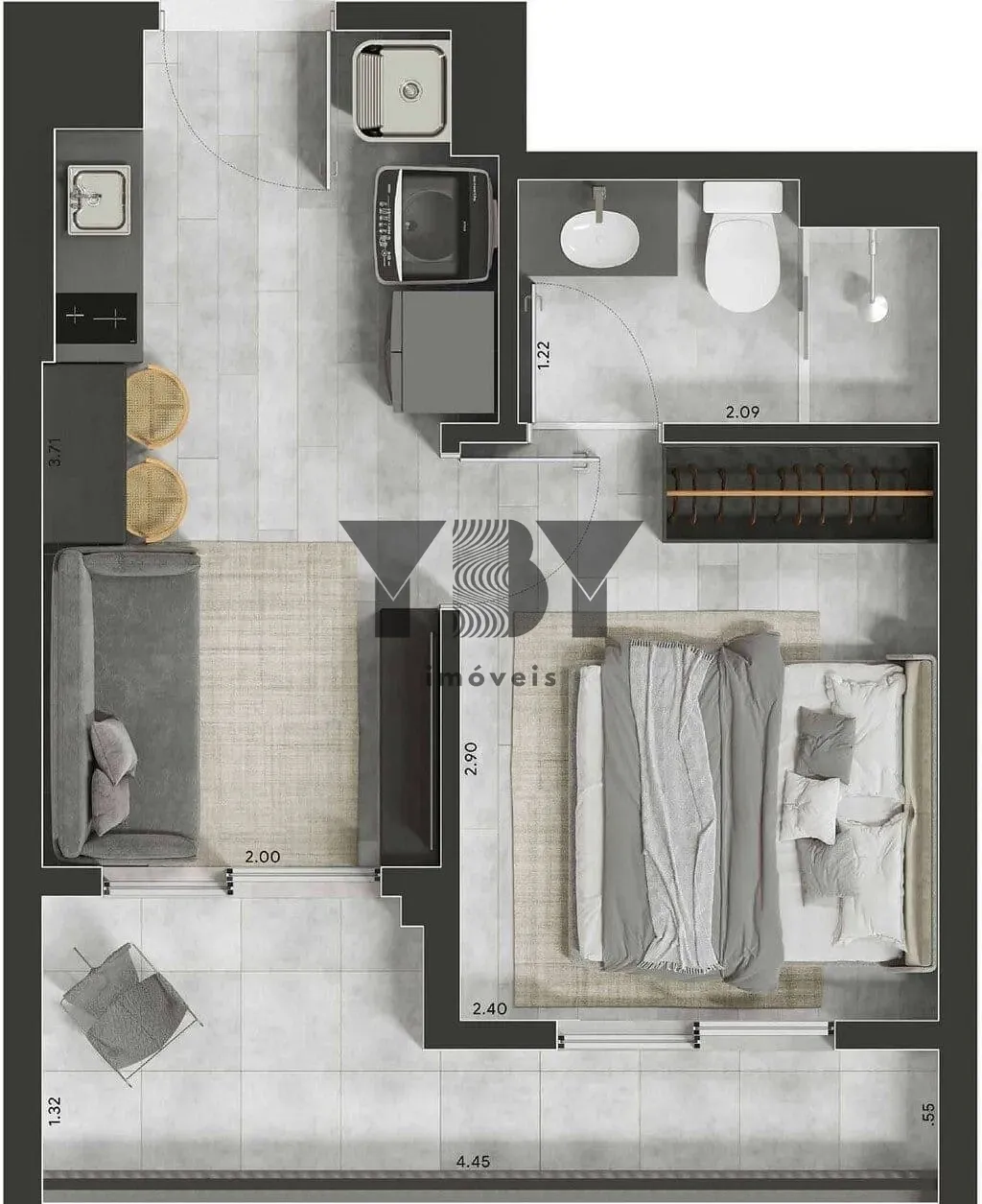 Apartamento, 2 quartos, 36 m² - Foto 28