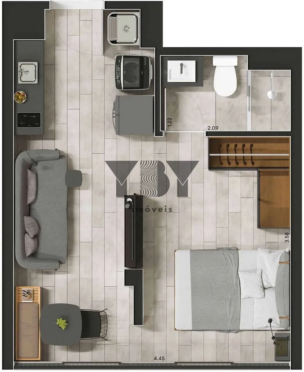 Apartamento, 1 quarto, 24 m² - Foto 25