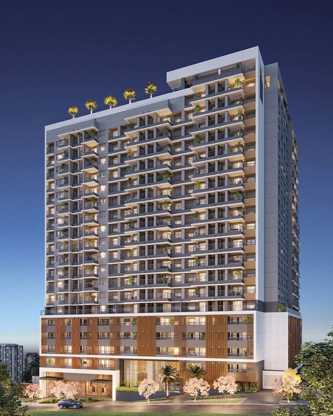 Apartamento à venda 2 Quartos 1 Suite 1 Vaga 64.29M² Ibirapuera São Paulo - SP | Exalt Ibirapuera by EZ - Residencial