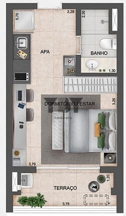 Apartamento à venda com 1 quarto, 29m² - Foto 33
