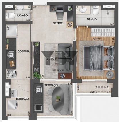 Apartamento à venda com 1 quarto, 29m² - Foto 34