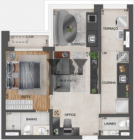 Apartamento à venda com 1 quarto, 29m² - Foto 35
