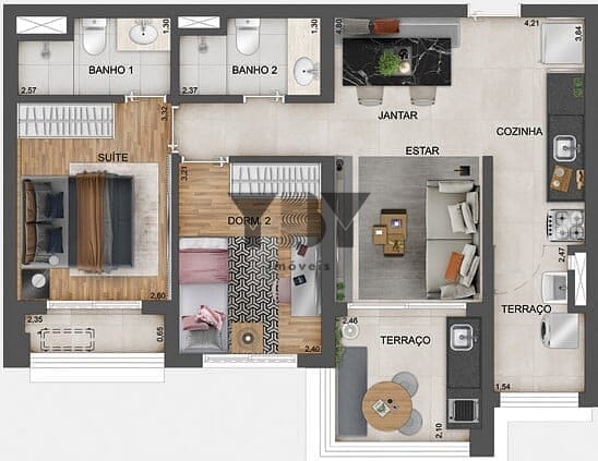 Apartamento à venda com 1 quarto, 29m² - Foto 36