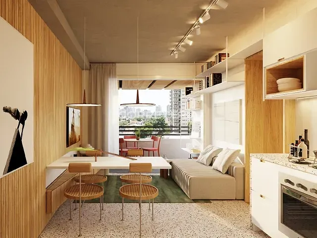 Apartamento 1 quarto e 1 banheiro, à venda, no bairro Pinheiros em São Paulo
