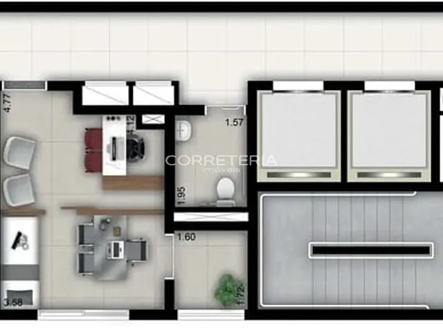 Apartamento à venda, no bairro Brooklin Paulista em São Paulo