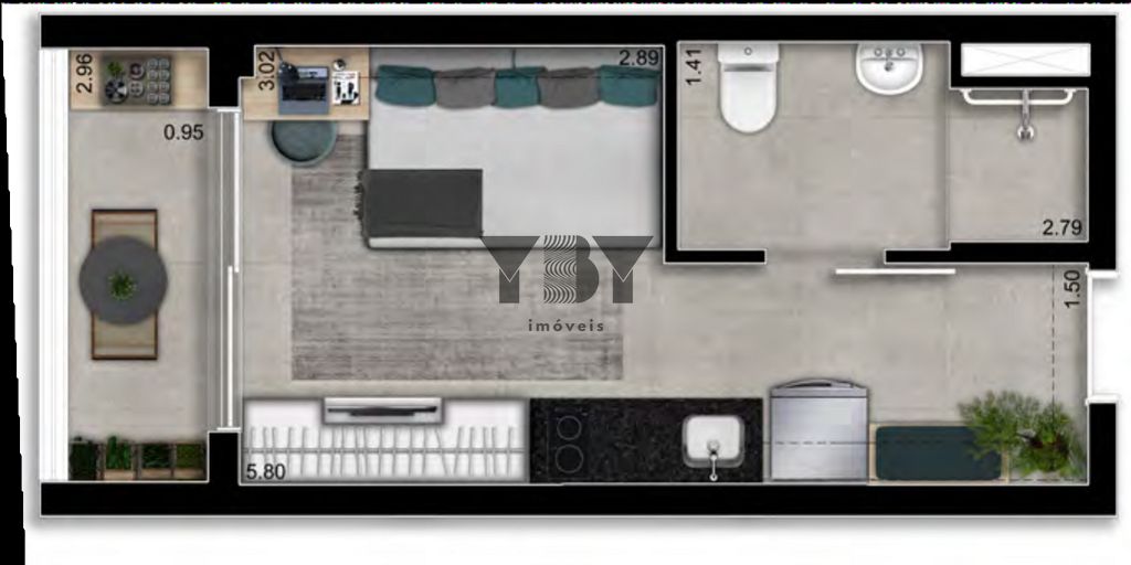 Apartamento, 1 quarto, 23 m² - Foto 13