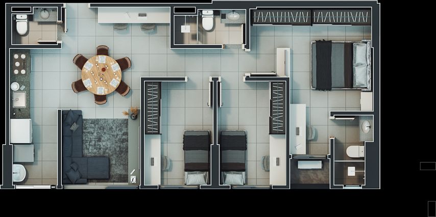 Apartamento, 3 quartos, 81 m² - Foto 42