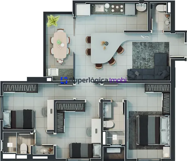 Apartamento, 3 quartos, 91 m² - Foto 40