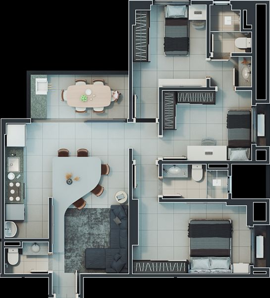 Apartamento, 3 quartos, 86 m² - Foto 36