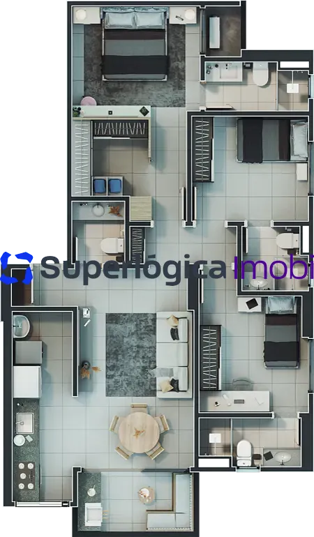 Apartamento, 3 quartos, 86 m² - Foto 33