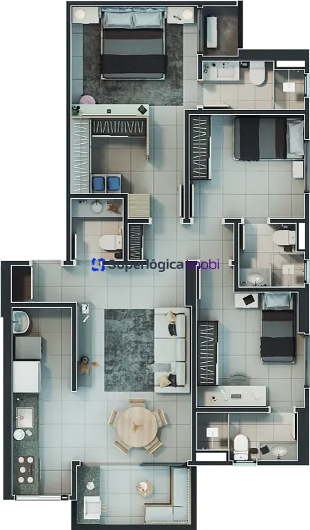 Apartamento, 3 quartos, 86 m² - Foto 33