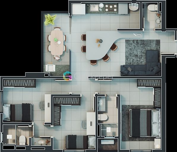Apartamento à venda com 3 quartos, 90m² - Foto 40
