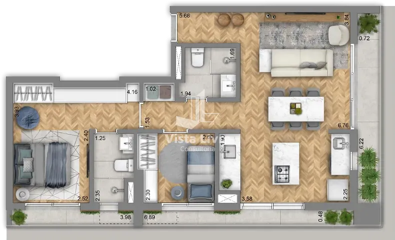 Apartamento, 2 quartos, 75 m² - Foto 21