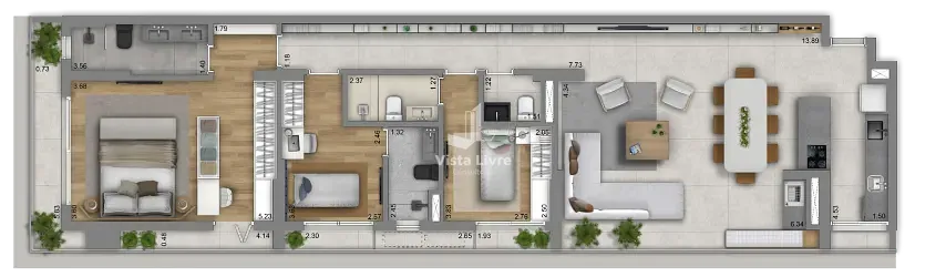 Apartamento, 2 quartos, 75 m² - Foto 23