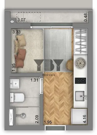 Apartamento, 1 quarto, 41 m² - Foto 19