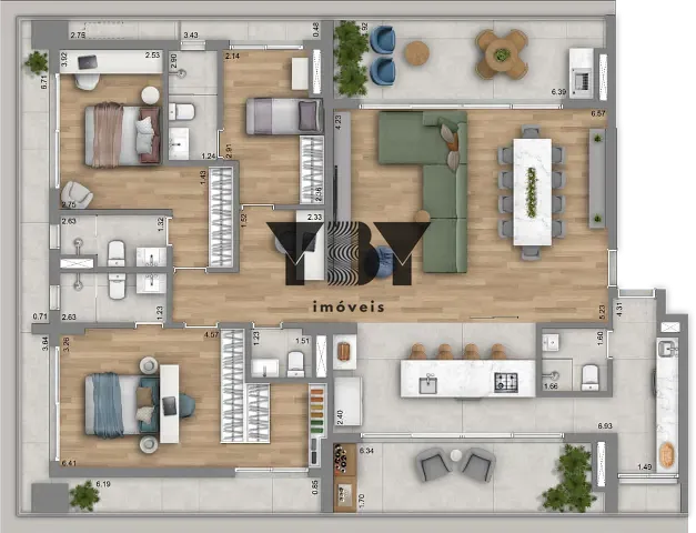 Apartamento, 3 quartos, 119 m² - Foto 24