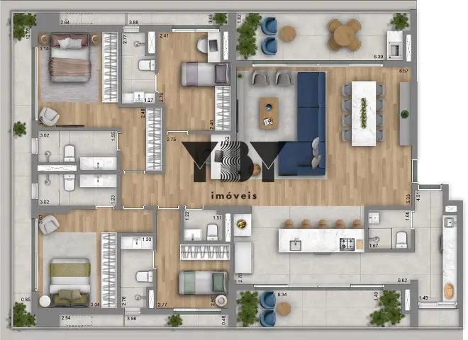 Apartamento, 3 quartos, 205 m² - Foto 26