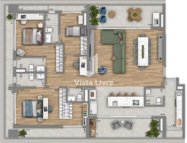 Apartamento, 4 quartos, 205 m² - Foto 24