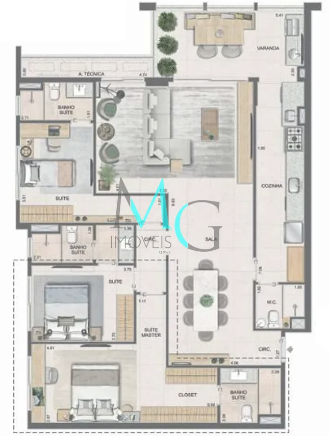 Apartamento, 3 quartos, 102 m² - Foto 25