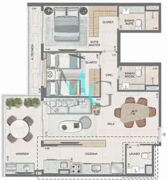 Apartamento, 3 quartos, 102 m² - Foto 35