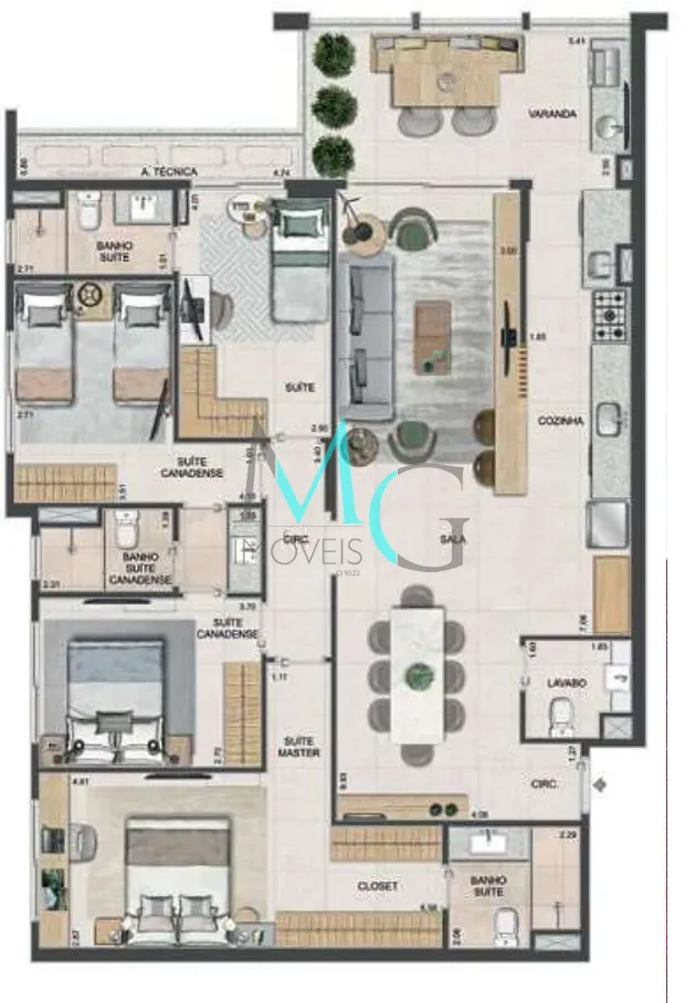 Apartamento, 4 quartos, 133 m² - Foto 24
