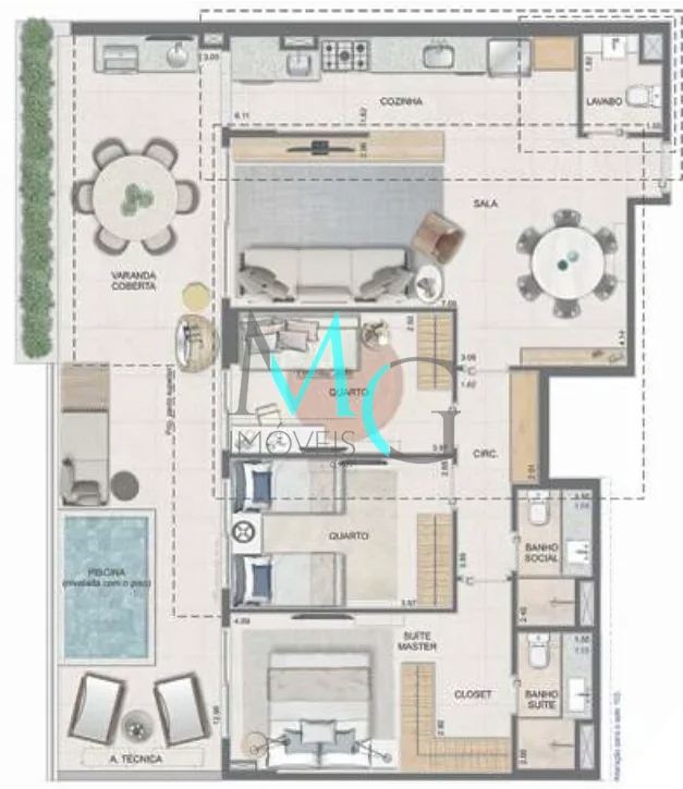 Apartamento, 4 quartos, 133 m² - Foto 26