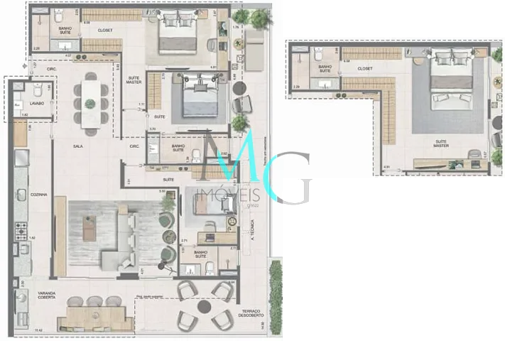 Apartamento, 4 quartos, 133 m² - Foto 29