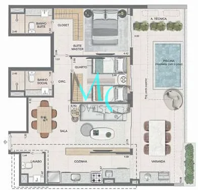 Apartamento, 4 quartos, 133 m² - Foto 34