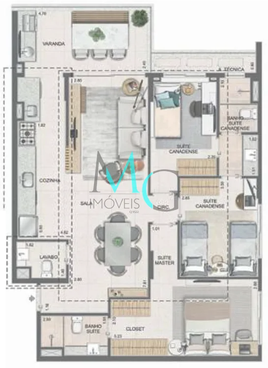 Apartamento, 4 quartos, 133 m² - Foto 40