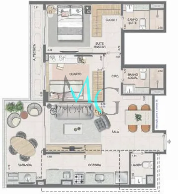 Apartamento, 3 quartos, 106 m² - Foto 37