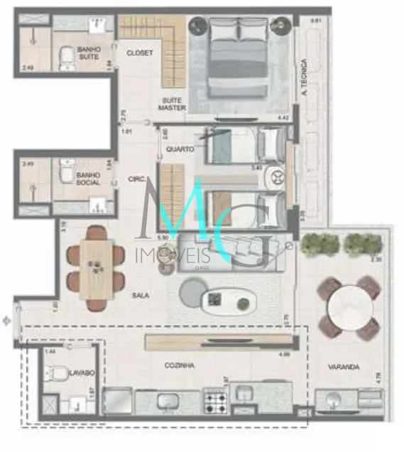 Apartamento, 3 quartos, 106 m² - Foto 39