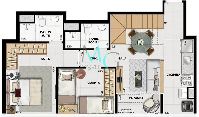 Apartamento, 3 quartos, 65 m² - Foto 17
