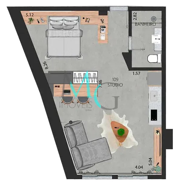 Apartamento, 1 quarto, 38 m² - Foto 37
