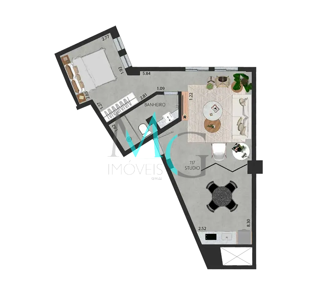 Apartamento, 1 quarto, 38 m² - Foto 45