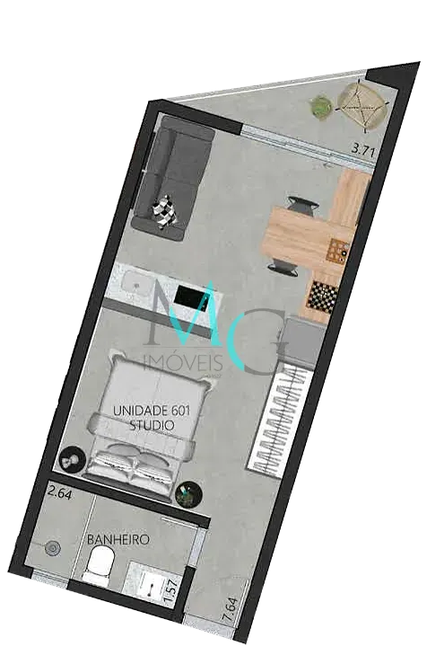 Apartamento, 1 quarto, 38 m² - Foto 51