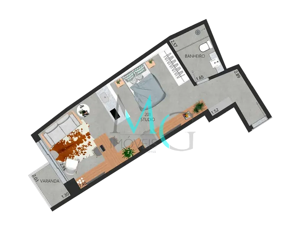 Apartamento, 1 quarto, 44 m² - Foto 27