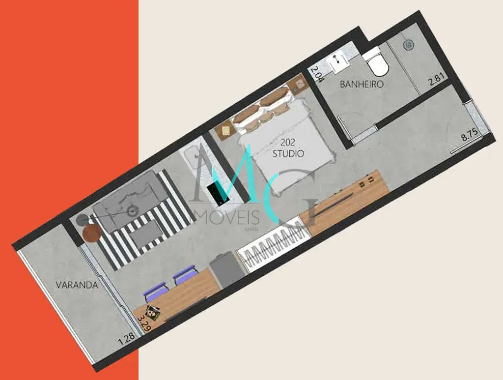 Apartamento, 1 quarto, 44 m² - Foto 29