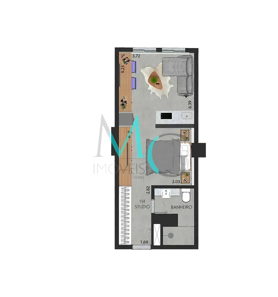 Apartamento, 1 quarto, 44 m² - Foto 42