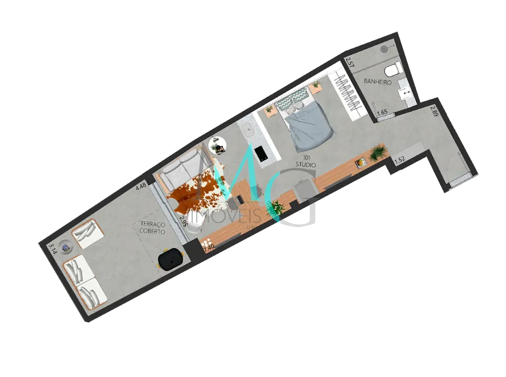 Apartamento, 1 quarto, 52 m² - Foto 26