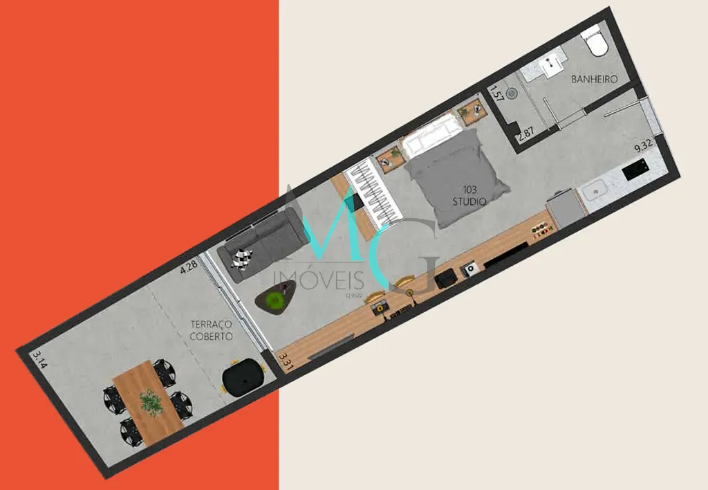 Apartamento, 1 quarto, 52 m² - Foto 30