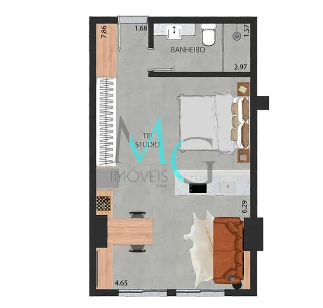 Apartamento, 1 quarto, 52 m² - Foto 38