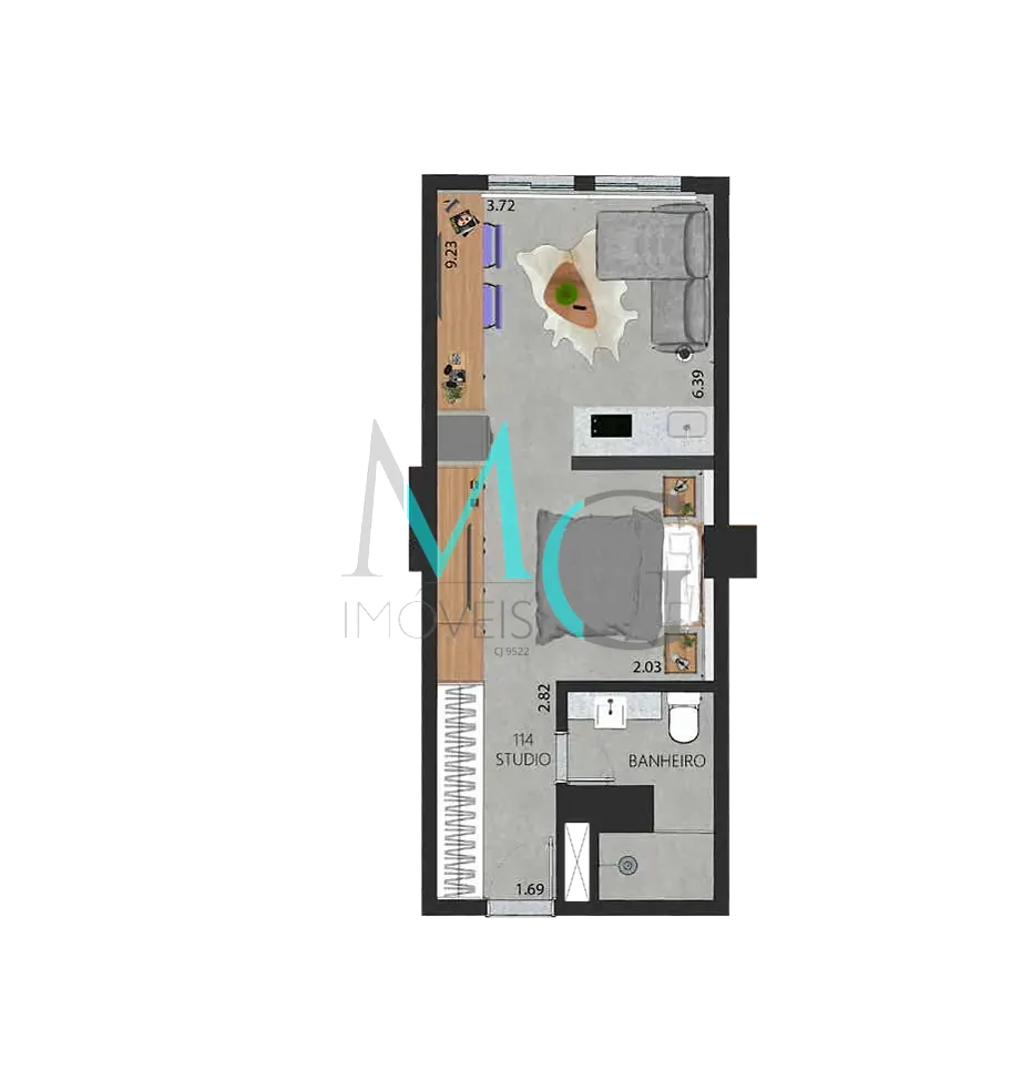 Apartamento, 1 quarto, 52 m² - Foto 42