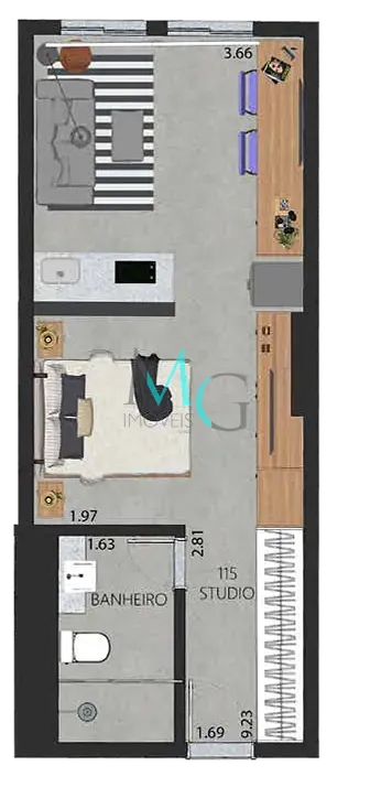 Apartamento, 1 quarto, 52 m² - Foto 43