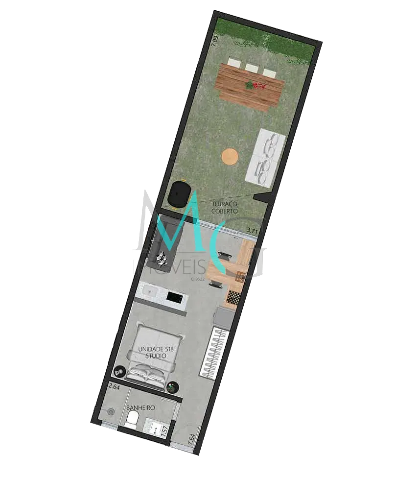 Apartamento, 1 quarto, 52 m² - Foto 47