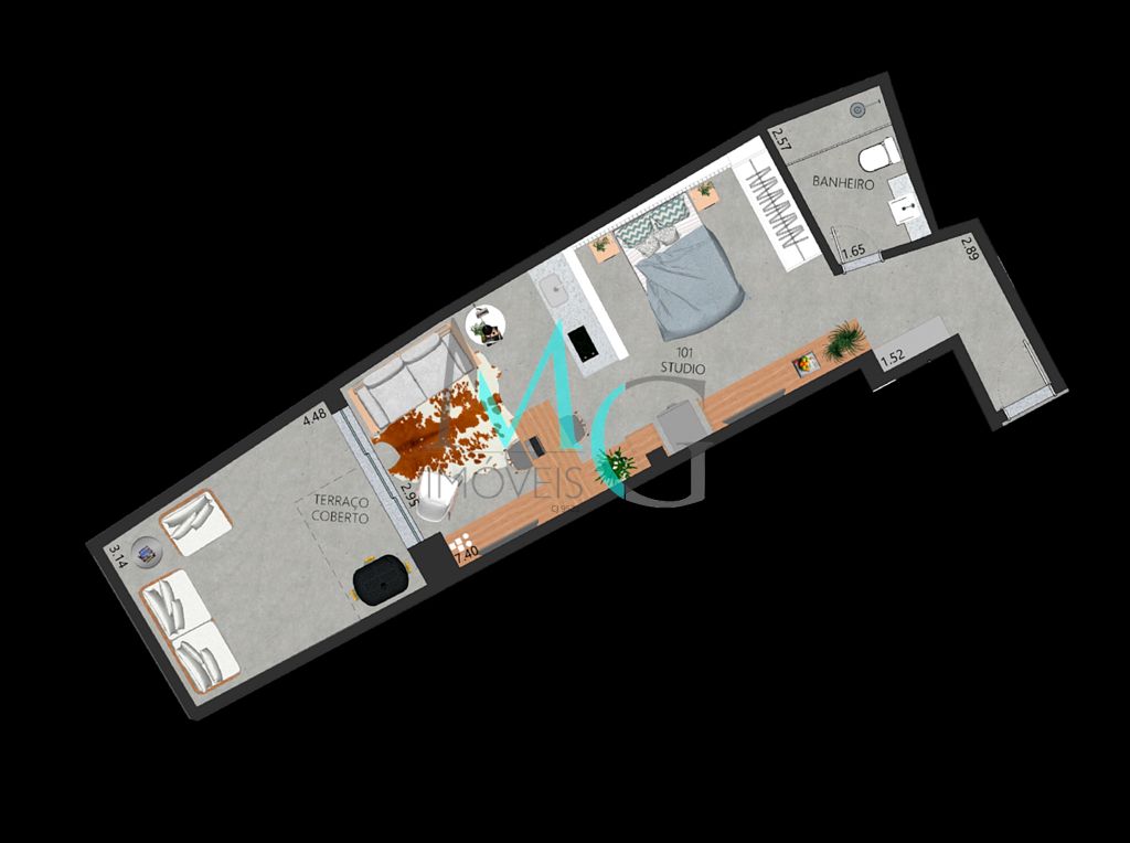 Apartamento, 1 quarto, 45 m² - Foto 26