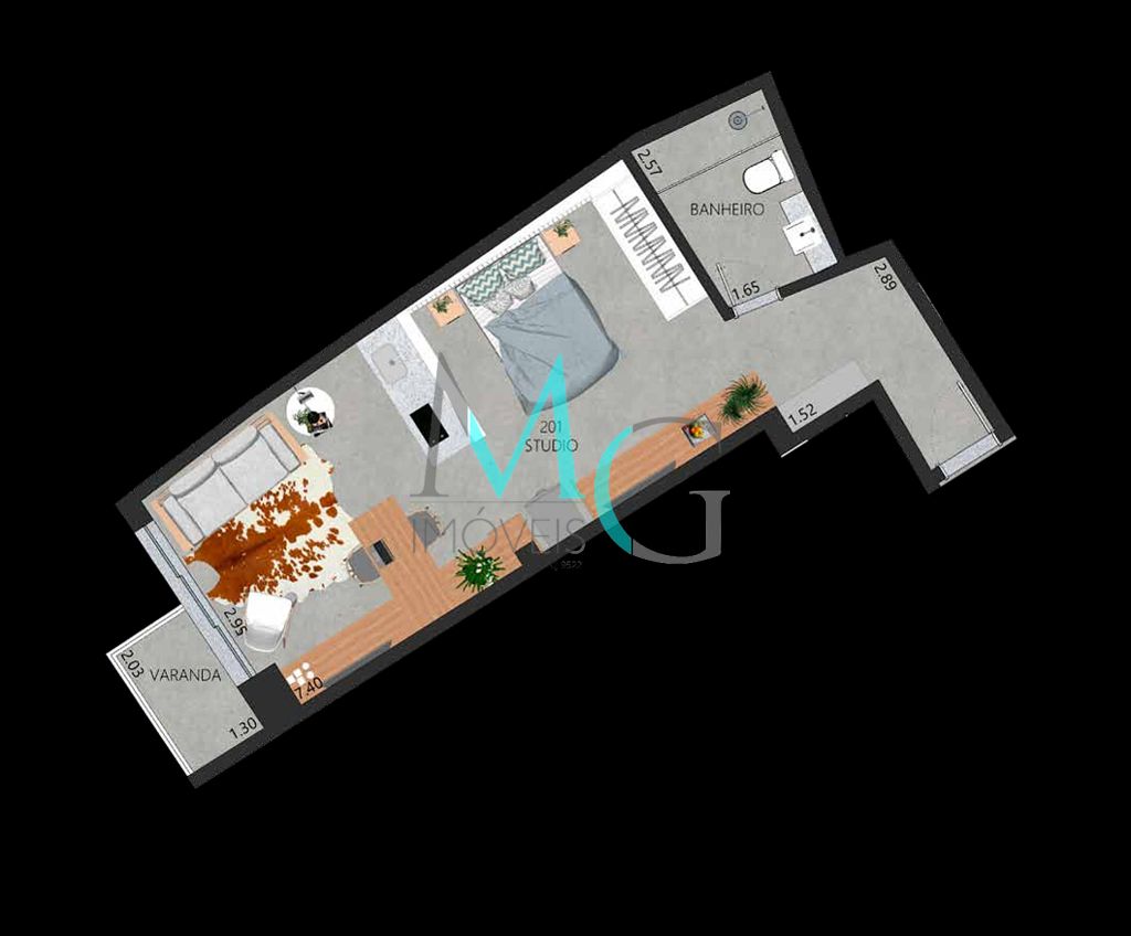 Apartamento, 1 quarto, 45 m² - Foto 27