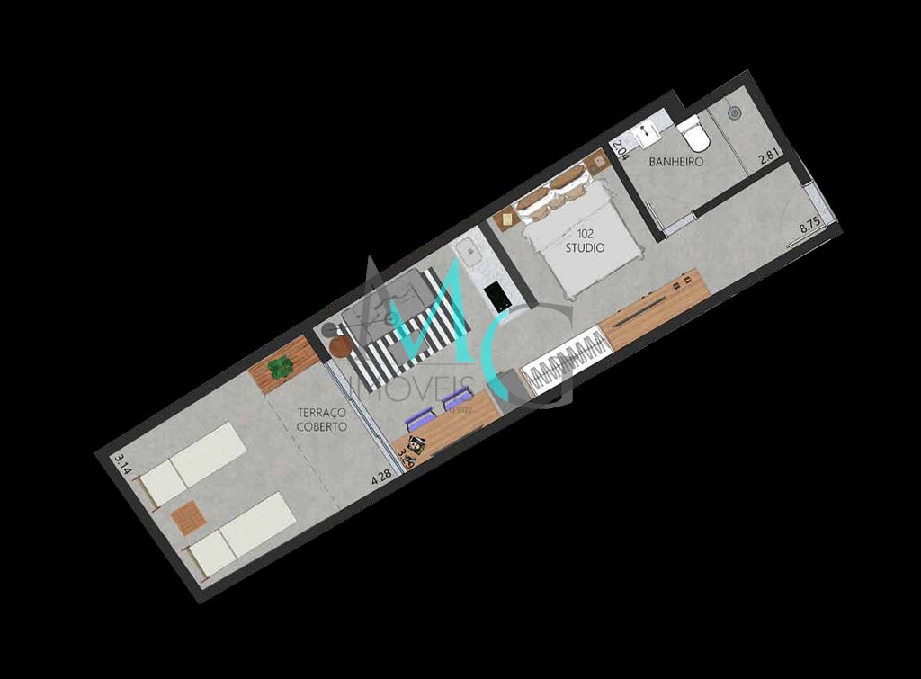 Apartamento, 1 quarto, 45 m² - Foto 28