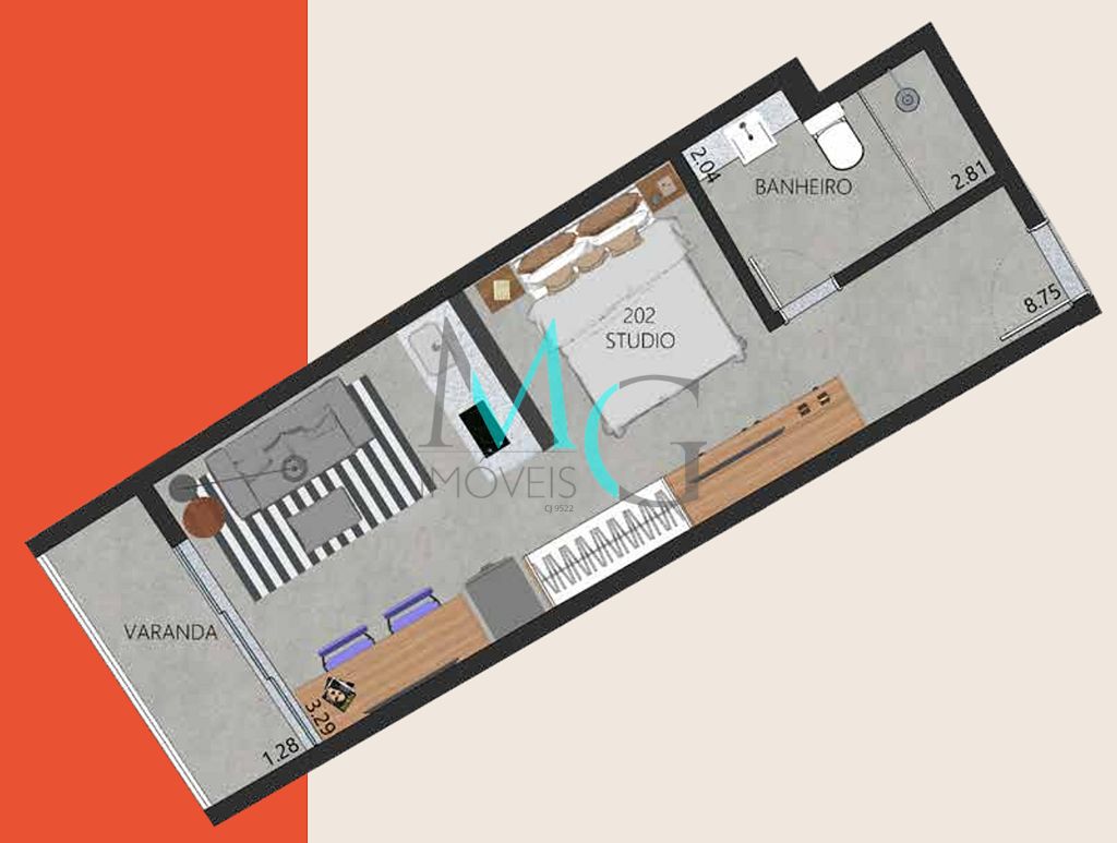 Apartamento, 1 quarto, 45 m² - Foto 29