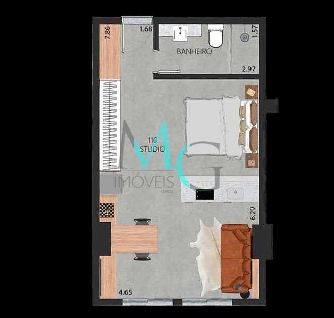 Apartamento, 1 quarto, 45 m² - Foto 38